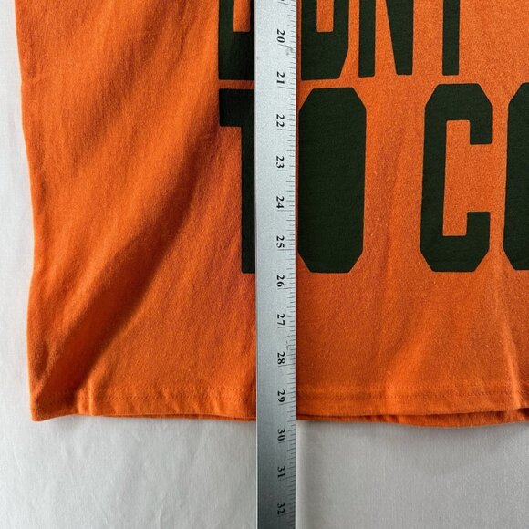 Urban Outfitters Sorry I’m Late Oversized T-Shirt Womens M Short Sleeve Orange - Picture 10 of 15